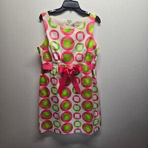 Kim Rogers Geometrical Design Sleeveless Dress l Size: 16